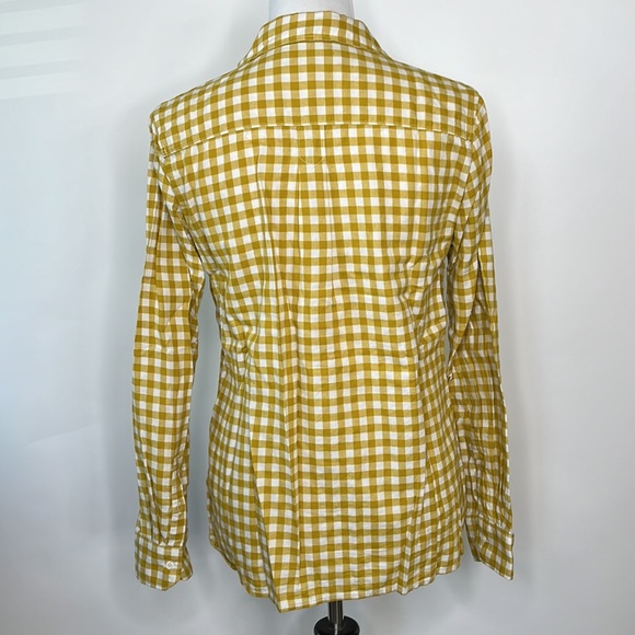 BANANA REPUBLIC CHECKERED BUTTON UP SHIRT - Picture 3 of 4